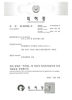 특허증 이미지